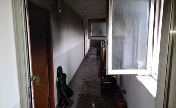 FOTO: Batéria spôsobila požiar v Senici