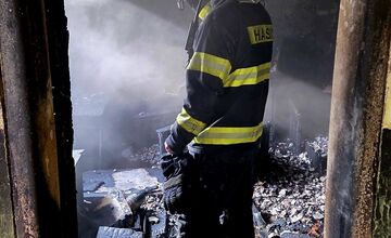 FOTO: Požiar opusteného rodinného domu v Trnave