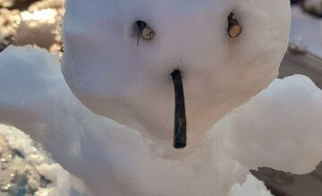 FOTO: Z prvého snehu v Trnave vzniklo hneď niekoľko snehuliakov