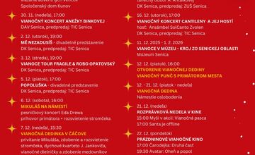 FOTO: Program vianočných trhov v celom Trnavskom kraji