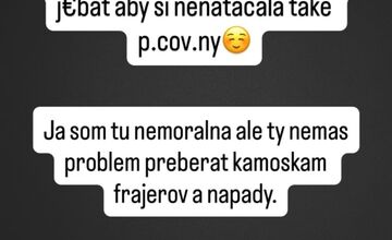 FOTO: Emma Lacová posiela pre kauzu Voderady urážlivé odkazy politikom a influencerom