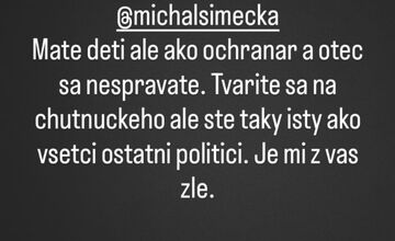 FOTO: Emma Lacová posiela pre kauzu Voderady urážlivé odkazy politikom a influencerom