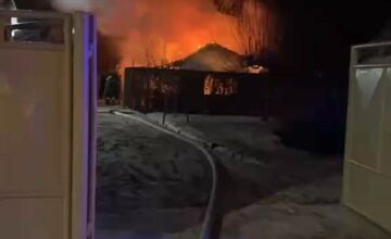 FOTO: Požiar letnej kuchyne v obci Čáry