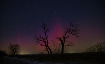FOTO: Nádherné zábery polárnej žiary nad Trnavským krajom