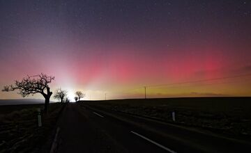 FOTO: Nádherné zábery polárnej žiary nad Trnavským krajom
