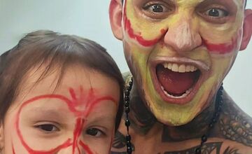 FOTO: Zápasník Gábor Boráros so svojou dcérkou Zorou