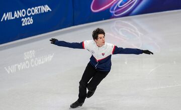 FOTO: Adam Hagara na tréningu na ZOH 2026 v Miláne