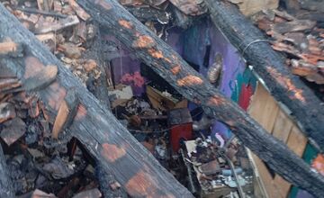 FOTO: Požiar strechy domu v Šaštíne-Strážach