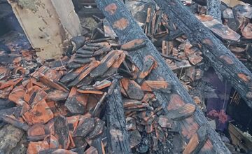 FOTO: Požiar strechy domu v Šaštíne-Strážach