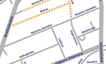 FOTO: Zmenená organizácia dopravy na Tulipáne v Špíglsáli