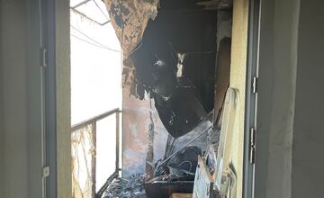 FOTO: Požiar bytu v Trnave