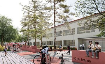 FOTO: Okolie školy na Ulici Maxima Gorkého čaká veľká premena