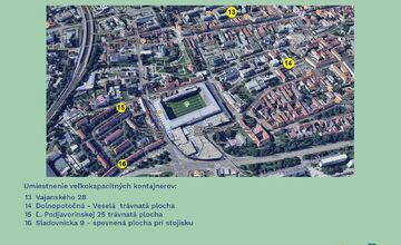 FOTO: Umiestnenie veľkokapacitných kontajnerov