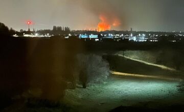 FOTO: Požiar suchého porastu v Kamennom mlyne