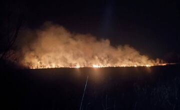 FOTO: Požiar suchého porastu v Kamennom mlyne