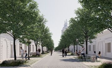 FOTO: Obnova verejného priestoru Štefánikovej ulice v Trnave